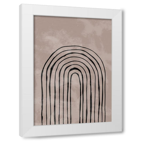 Arch_one way_004_black White Modern Wood Framed Art Print by 1x Studio II