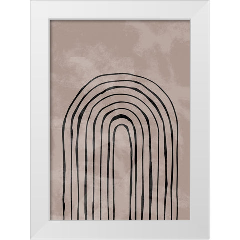 Arch_one way_004_black White Modern Wood Framed Art Print by 1x Studio II