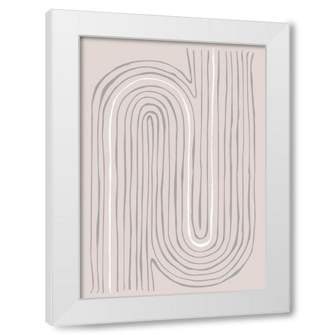 Arch_pair_002 White Modern Wood Framed Art Print by 1x Studio II