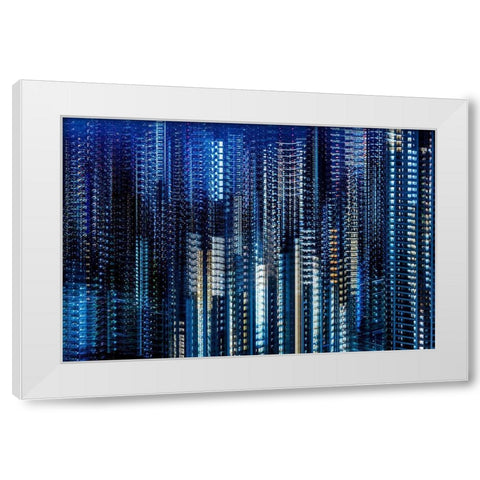 Tokyo Layers White Modern Wood Framed Art Print by Makoto, Sasaki