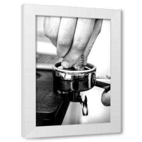 Coffee_003 White Modern Wood Framed Art Print by 1x Studio III