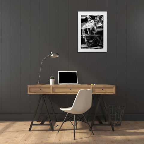 Coffee_007 White Modern Wood Framed Art Print by 1x Studio III