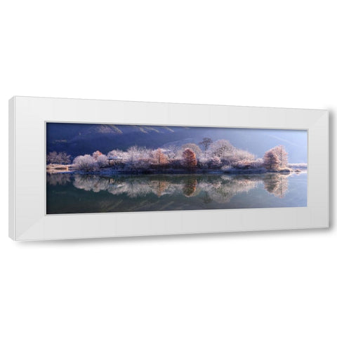 Ice Island White Modern Wood Framed Art Print by Seo, Tiger