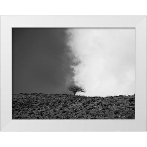 The sky is mine White Modern Wood Framed Art Print by Noori, Saba