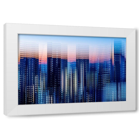 Tokyo Layers White Modern Wood Framed Art Print by Makoto, Sasaki