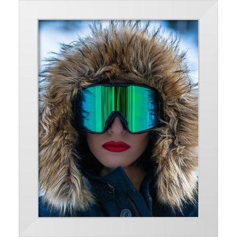 My Love White Modern Wood Framed Art Print by Kiperman, Roni