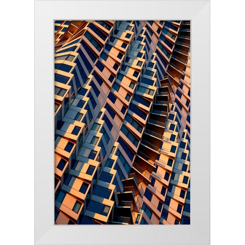 The light before the storm White Modern Wood Framed Art Print by Wechsler, Robin