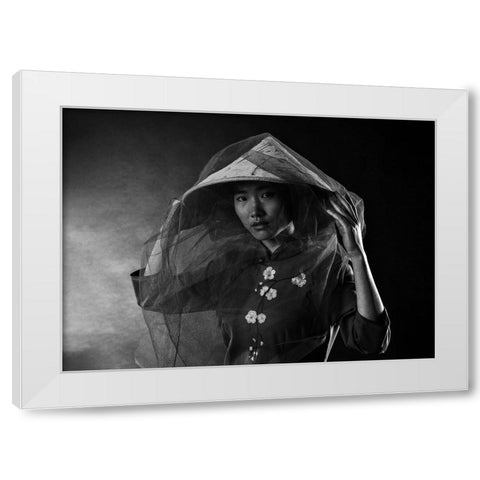 Lee White Modern Wood Framed Art Print by Amer, Eyal