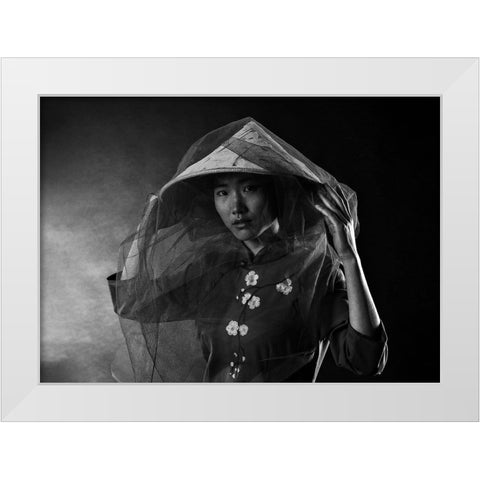 Lee White Modern Wood Framed Art Print by Amer, Eyal