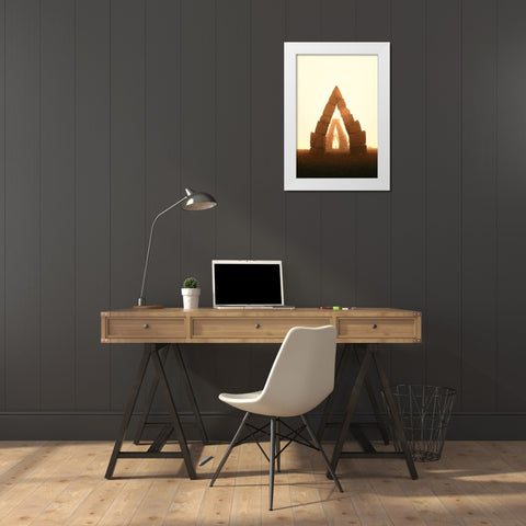 Portals White Modern Wood Framed Art Print by Souhuwat, Leroy