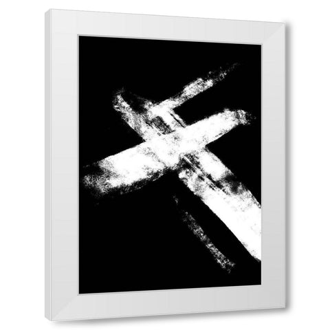 negatives_006_crossed White Modern Wood Framed Art Print by 1x Studio II