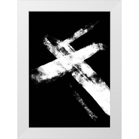 negatives_006_crossed White Modern Wood Framed Art Print by 1x Studio II