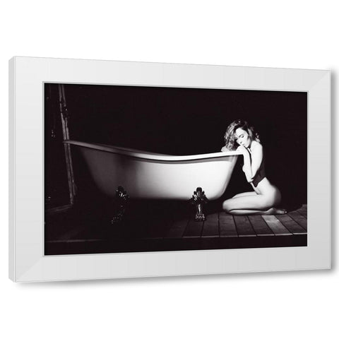The White Bath White Modern Wood Framed Art Print by Bolgov (Axe), Ruslan