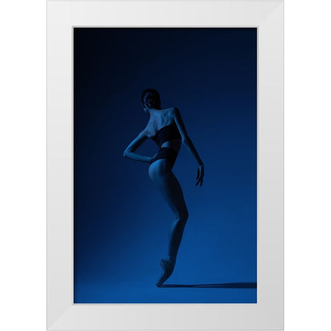 Deep White Modern Wood Framed Art Print by Sleta, Natalya