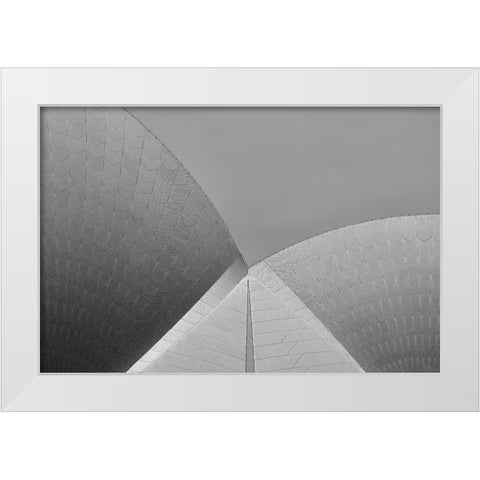 Sydney Icon White Modern Wood Framed Art Print by Krajnc, Matej