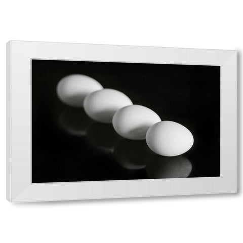 Parallel worlds White Modern Wood Framed Art Print by Weber, Kate