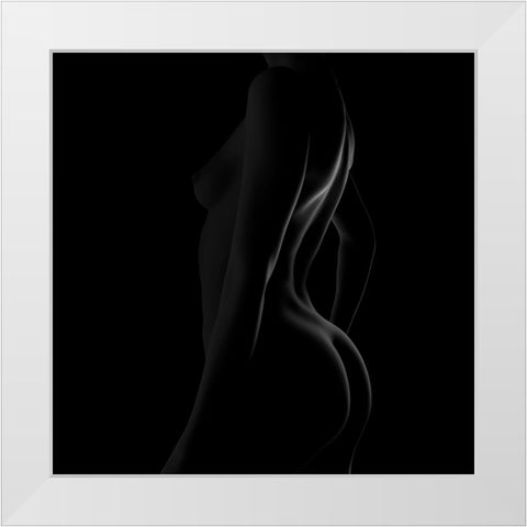 Ralbeccac White Modern Wood Framed Art Print by Cloud, Mountain