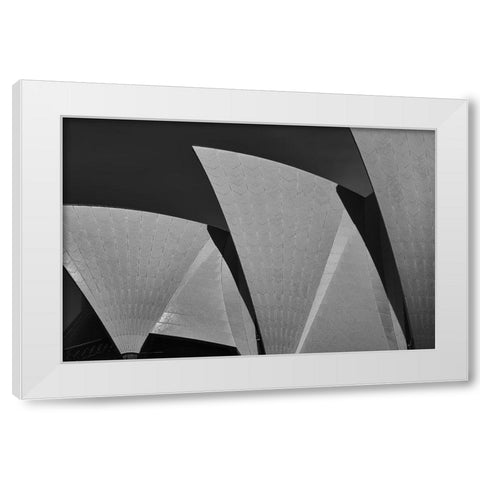 Sydney Opera White Modern Wood Framed Art Print by Krajnc, Matej