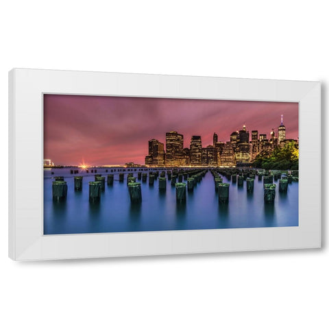 One CanaÂ€Â™T Paint New York As It Is! White Modern Wood Framed Art Print by abu milad, Emil