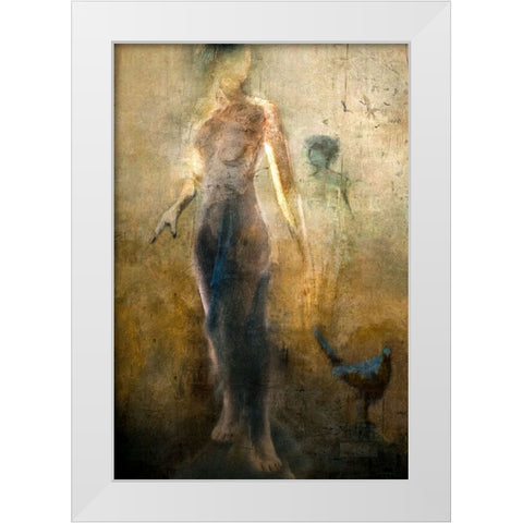 ....And All I See Are Strangers Faces.... White Modern Wood Framed Art Print by Gerber, Charlaine