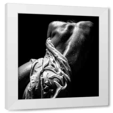 Wet Clothes White Modern Wood Framed Art Print by Valevicius, Aurimas