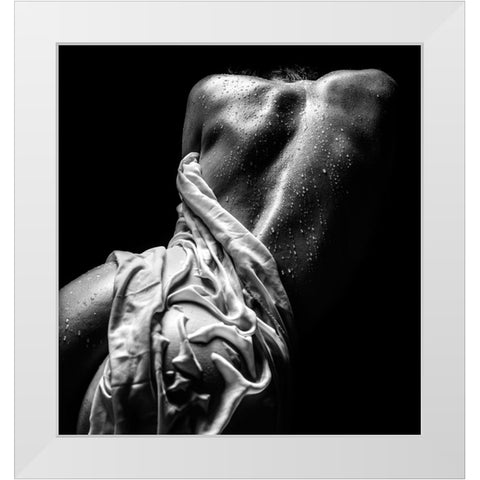 Wet Clothes White Modern Wood Framed Art Print by Valevicius, Aurimas