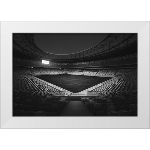 Prologue White Modern Wood Framed Art Print by Wang, Alvin