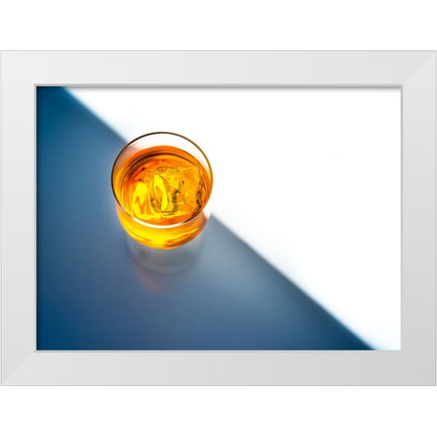 Ngombe White Modern Wood Framed Art Print by Sungkono, Heru