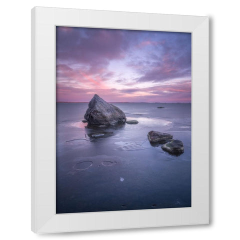 The Eloquence Of Silence White Modern Wood Framed Art Print by Riml, Ludwig