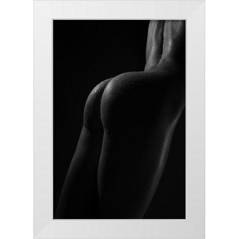 Body Lines White Modern Wood Framed Art Print by Anton, Rostovskiy