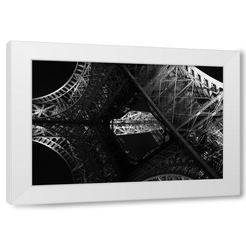 Eiffel. A Perspective White Modern Wood Framed Art Print by Chawla, Shobhit