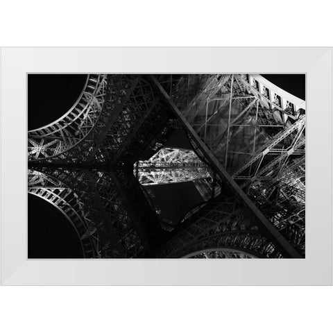 Eiffel. A Perspective White Modern Wood Framed Art Print by Chawla, Shobhit