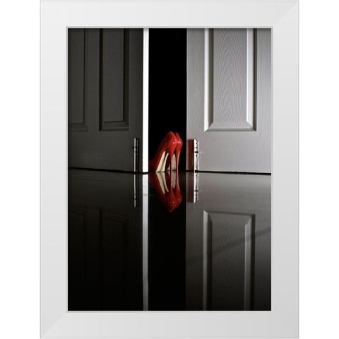 Passion In Red White Modern Wood Framed Art Print by Schottstaedt, Erik