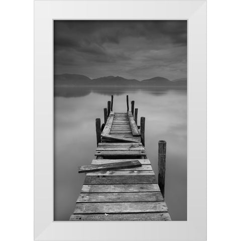 Inner peace White Modern Wood Framed Art Print by Lavezzo, Luca