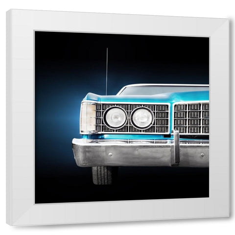 US classic car 1973 Limited Hardtop White Modern Wood Framed Art Print by Gube, Beate