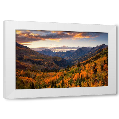 McClure Pass White Modern Wood Framed Art Print by Zheng, Michael