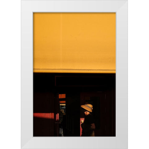 Plaza Mayor White Modern Wood Framed Art Print by Amare, Bego