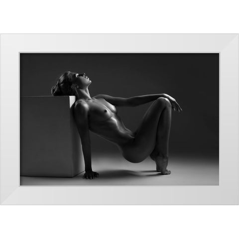Glare White Modern Wood Framed Art Print by Markachev, Leonid