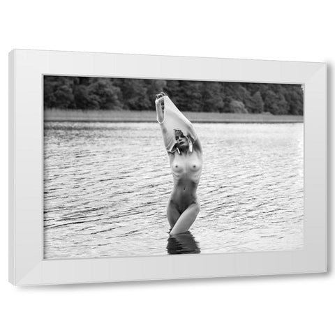 Summer White Modern Wood Framed Art Print by Markachev, Leonid