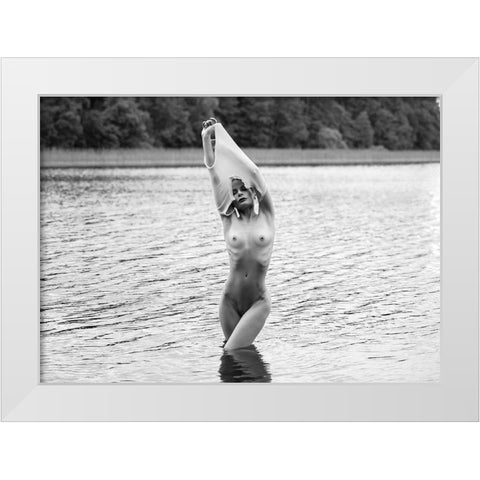 Summer White Modern Wood Framed Art Print by Markachev, Leonid