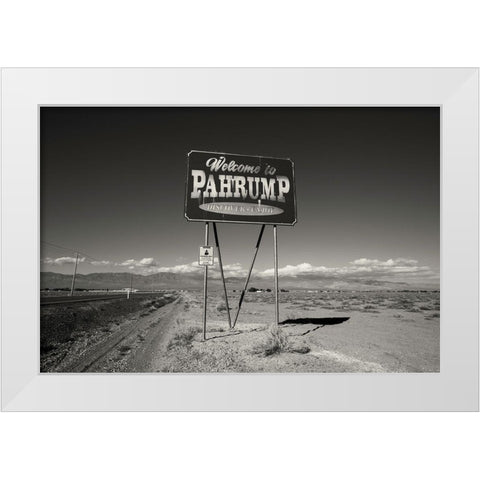 Pahrump White Modern Wood Framed Art Print by Klein, Kurt