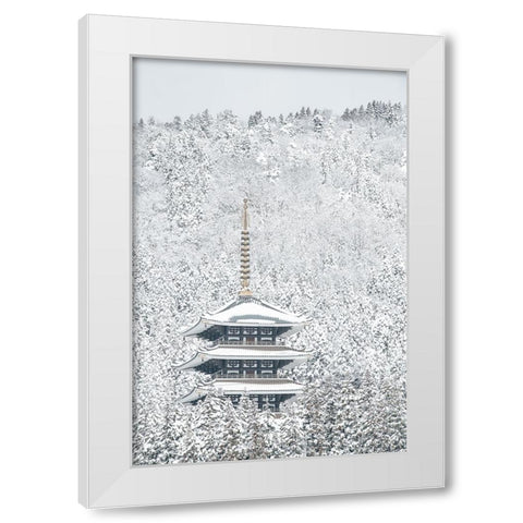Tower Of Winter White Modern Wood Framed Art Print by Yoshida, Naoya
