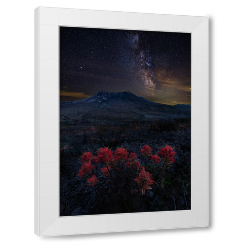 Night Spirit White Modern Wood Framed Art Print by Hou, Grant