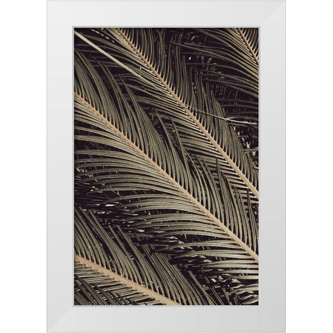Palmblad_002 White Modern Wood Framed Art Print by 1x Studio III