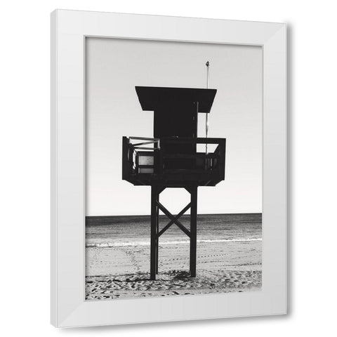 Beach_008 White Modern Wood Framed Art Print by 1x Studio III