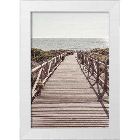 Beach_003 White Modern Wood Framed Art Print by 1x Studio III
