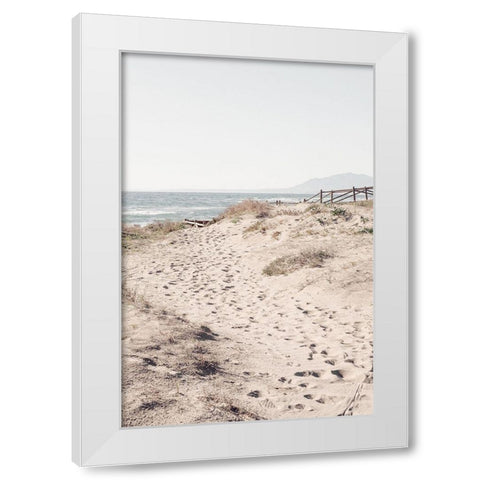 Beach_007 White Modern Wood Framed Art Print by 1x Studio III