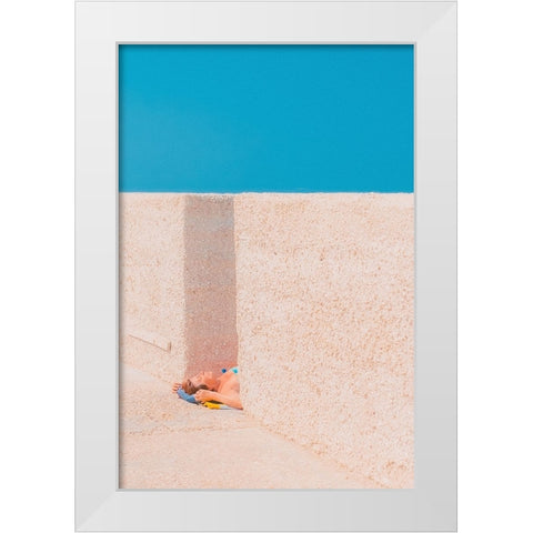 Rest In Sea White Modern Wood Framed Art Print by Ruoli, Roberto