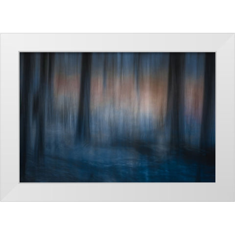 Look Deep Into Nature White Modern Wood Framed Art Print by Bouhuijzen, Ina