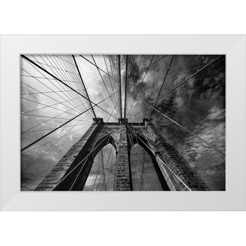Brooklin White Modern Wood Framed Art Print by Tagliarino, Marco